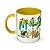 CANECA FAUNA - FUNDO AMARELO - Imagem 1
