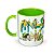 CANECA FAUNA - FUNDO VERDE - Imagem 1