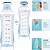 Garrafa Tupperware Motivacional Aquavibe Azul 2L - Imagem 2