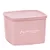 Jeitoso Tupperware Aqui tem Carinho 800ml Rosa - Imagem 1