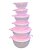 KIT Tupperware PDA Tigelas linha Criativa Rosa 6 peças - Imagem 2