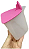 Pote para servir Murano Tupperware 350ml Rosa com Branco - Imagem 4