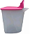 Pote para servir Murano Tupperware 350ml Rosa com Branco - Imagem 3