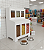 Expositor Dispenser de Ração Pet Box 6 com Vidro Branco Cód.506 - Imagem 1