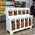 Expositor Dispenser De Ração Pet Box 10 Com Vidro Branco Cód.510 - Imagem 1