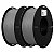 Filamento Creality para Impressoras 3D, 1,75mm, Ender PLA - Kit com 2Kgs - Cinza + Cinza - Imagem 2