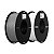 Filamento Creality para Impressoras 3D, 1,75mm, Ender PLA - Kit com 2Kgs - Cinza+Branco - Imagem 1