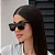 Óculos de Sol Feminino Dommus Mariae Quadrado Preto - Imagem 4