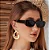 Óculos de Sol Feminino Dommus Beatrix Retrô Preto - Imagem 3