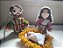 José, Maria e menino Jesus em amigurumi - Imagem 1