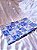 Kit Caminho de Mesa c/ 4 Guardanapos - Tricoline com Estampa Patchwork Azul e Branco - Imagem 7