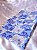 Kit Caminho de Mesa c/ 4 Guardanapos - Tricoline com Estampa Patchwork Azul e Branco - Imagem 8