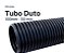 Tubo Duto Corrugado Eletroduto Conduíte 100mm C/ 50mt - Imagem 1