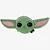 SLEEPY MASK 2 EM 1 BABY YODA - Imagem 1