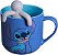 CANECA 350ML C/INFUSOR P/ CHA STITCH RELAXE - Imagem 1