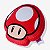 ALMOFADA FORMATO FIBRA UP MUSHROOM VERMELHA - Imagem 3