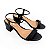 Sandália salto elegance preto - Imagem 1