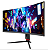 Monitor Gamer Hi Level Elite Curvo 34" ELED, 180Hz, 1ms, HDR, Freesync e G-sync - HL34R180C Preto - Imagem 4