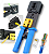 ALICATE CRIMPADOR Rj45 Rj11 Rj12 CABO REDE CONECTOR VAZADO - Imagem 1