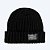 GORRO CANELADO PRETO - Imagem 1