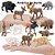 Miniaturas e flashcards animais dos continentes - Imagem 7