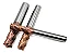 Fresa Metal Duro Topo Reto 4 Cortes 4mm 55hrc - Imagem 3