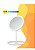 Espelho de Maquiagem com luz de LED Starmega – 3 led cores - Imagem 1