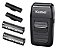 Barbeador Kemei Km-1102 Preto Máquina de Barbear Aço Inoxidável USB | Frete grátis - Imagem 5
