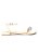 RASTEIRA EM COURO LILIAN OFF WHITE - Imagem 1