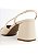 SAPATO EM COURO LUIZA OFF WHITE COM PRETO (SALTO ALTO) - Imagem 3
