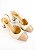 SAPATO EM COURO LUIZA OFF WHITE COM NUDE (SALTO ALTO) - Imagem 2