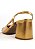 SAPATO EM COURO LUIZA BRONZE COM PRETO (SALTO ALTO) - Imagem 3