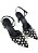 SCARPIN DIANA SALTO ALTO PRETO COM ESPELHOS - Imagem 3