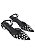 SCARPIN DIANA SALTO BAIXO PRETO COM ESPELHOS - Imagem 2