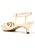 SCARPIN DIANA SALTO BAIXO OFF WHITE COM ESPELHOS - Imagem 4