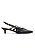 SCARPIN EM COURO BEATRIZ SALTO BAIXO PRETO - Imagem 1
