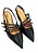 SCARPIN EM COURO BEATRIZ SALTO BAIXO PRETO - Imagem 2