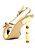 SCARPIN EM COURO GISELE DOURADO - Imagem 5