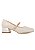 SAPATO EM COURO SOFIA OFF WHITE - Imagem 1