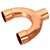 CONEXAO DE COBRE "Y" 1/2" - Imagem 1