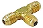 TEE C/NUCLEO 1/8 NPT X 1/4 SAE X 1/4 SAE - Imagem 1