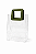 Sacola PVC Transparente 24x21x11 cm com Alça Verde Retangular | Cromus - Imagem 2