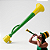 Corneta Verde Amarelo 19 29 41cm Torcida Brasil Copa | Modamix - Imagem 1