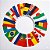 Varal Bandeirinhas Países 10m Copa Do Mundo | Modamix - Imagem 2