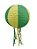Enfeite Globo Para Pendurar Verde e Amarelo Copa Do Mundo | Modamix - Imagem 1
