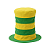 Cartola Listrada Verde e Amarelo Brasil Copa Do Mundo | Modamix - Imagem 1