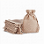 Saquinho de Juta 17x23cm Marrom | Fox Import - Imagem 1