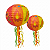 Enfeite Balão Luminária Junino Colorido 66cm | Modamix - Imagem 1