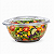 Saladeira F-261 Pote Plástico Redondo 1000ml com Lacre Transparente | Fibraform - Imagem 1