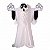 Enfeite em Papel Fantasma Halloween 52cm | PartiuFesta - Imagem 1